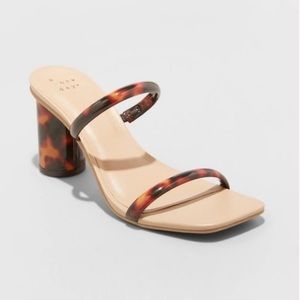 Target A New Day tortoise square toe heels